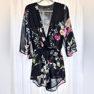 Floral Long Sleeve Romper
